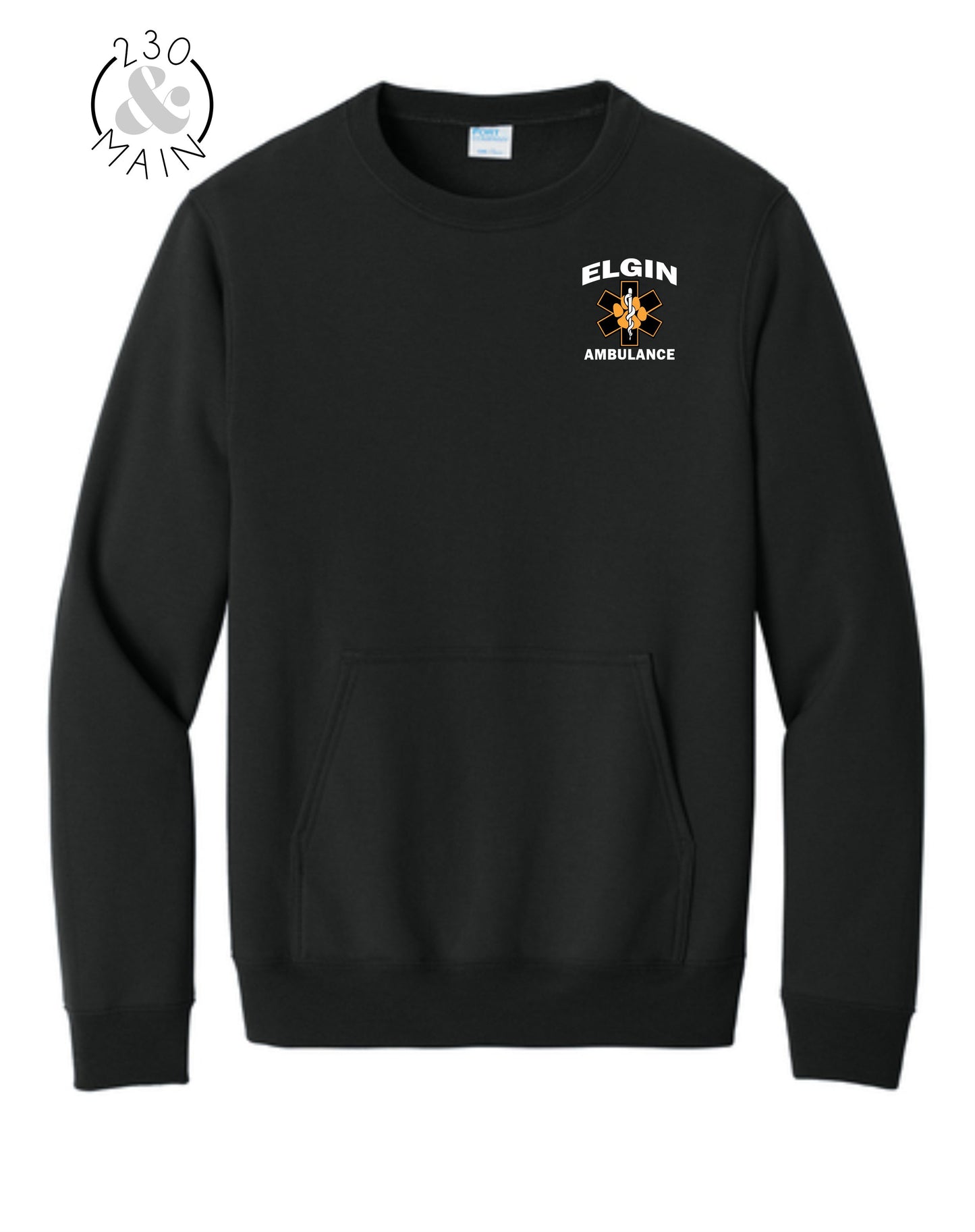 Elgin EMS Front Pocket Crewneck Sweatshirt