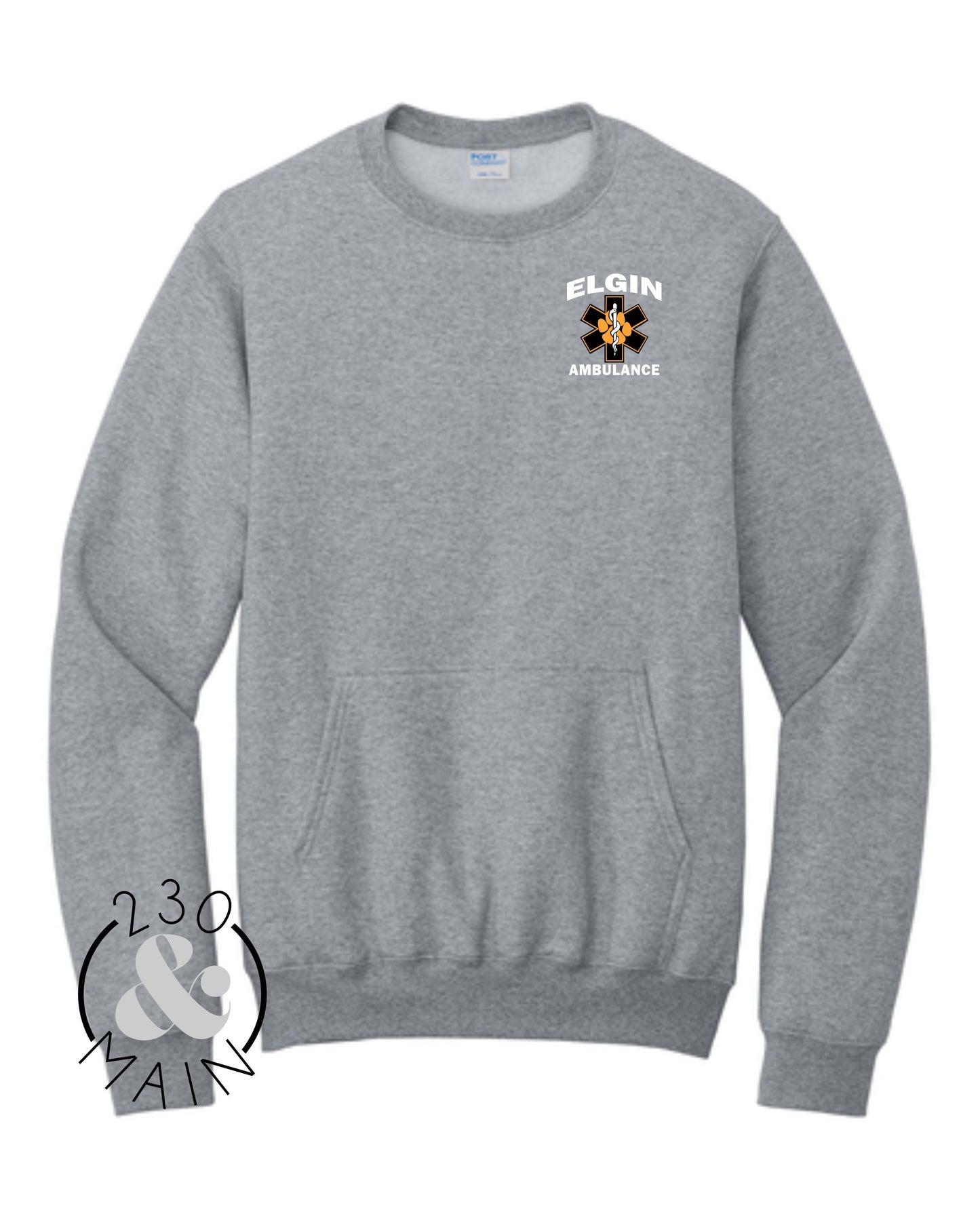 Elgin EMS Front Pocket Crewneck Sweatshirt