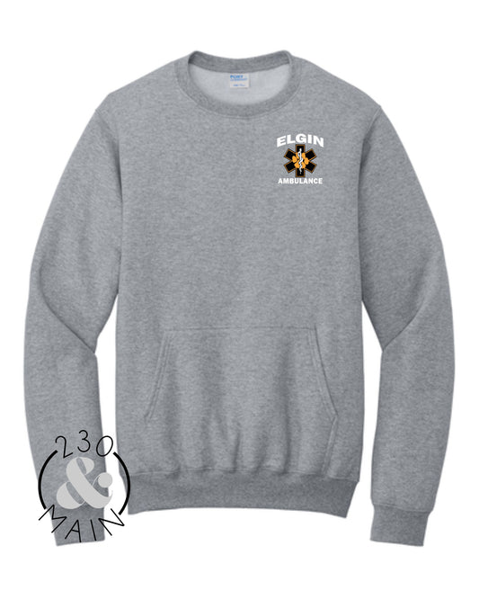 Elgin EMS Front Pocket Crewneck Sweatshirt