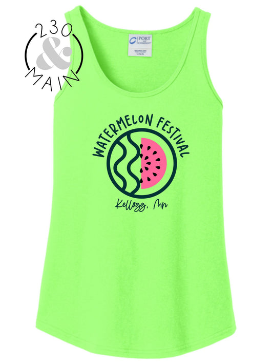 Watermelon Fest Ladies Tank