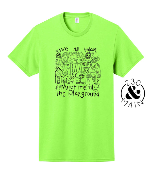 Meet Me At The Playground - Neon Green