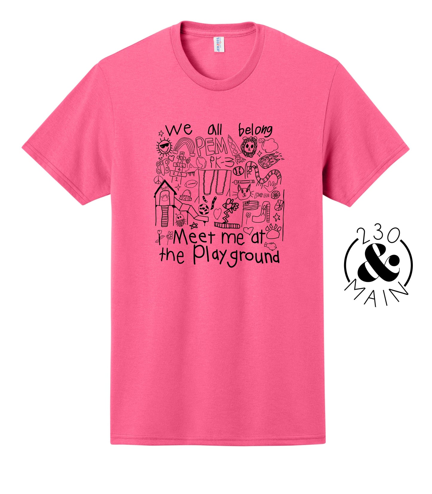Meet Me At The Playground - Neon Pink