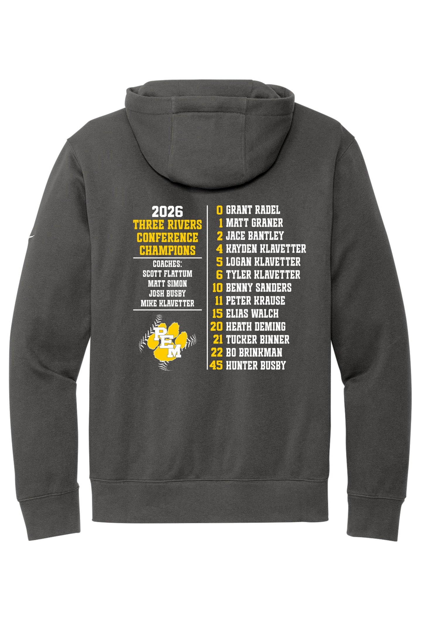 PEM Baseball FAN Conference Champions NIKE Hoodie