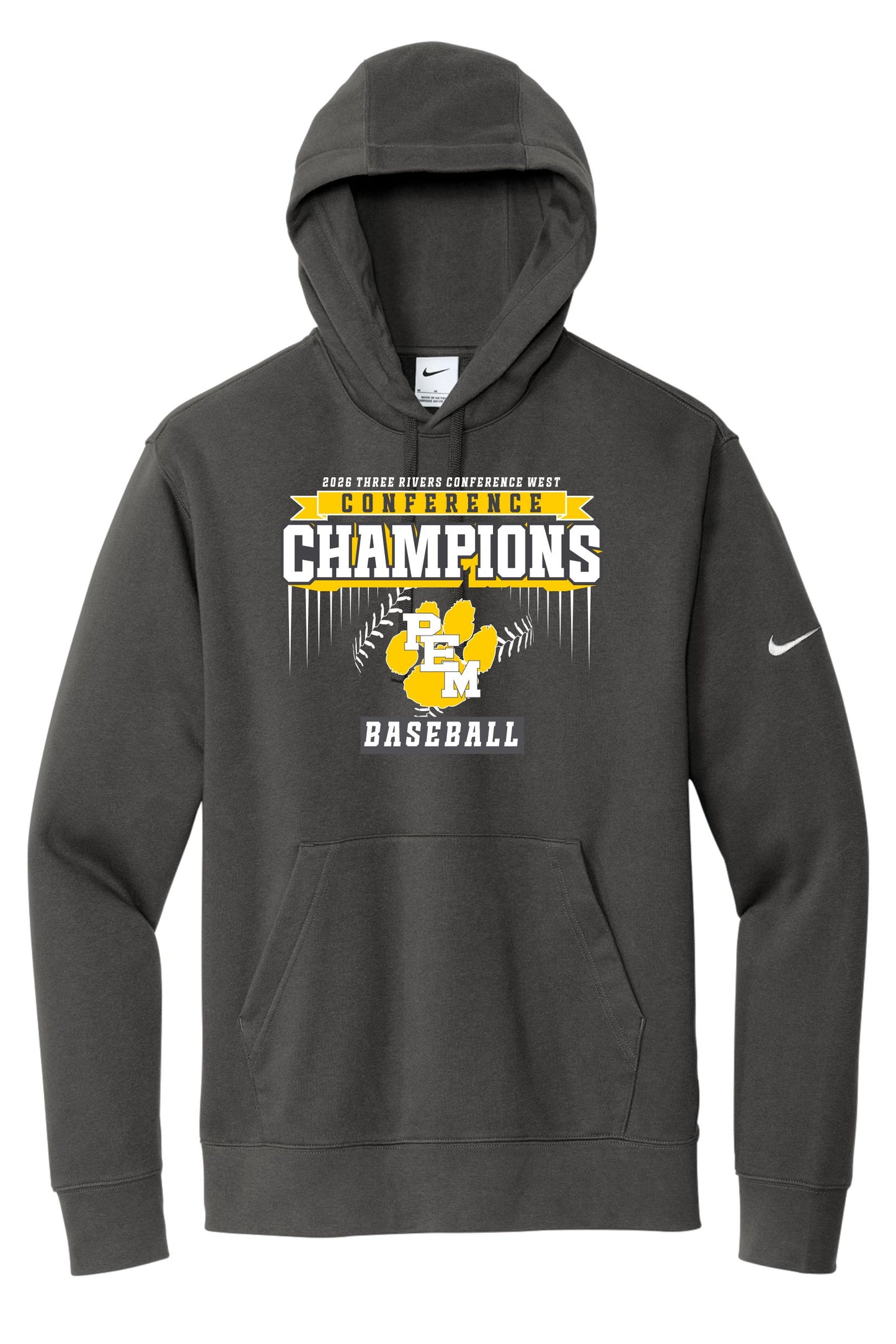 PEM Baseball PLAYER Conference Champions NIKE Hoodie