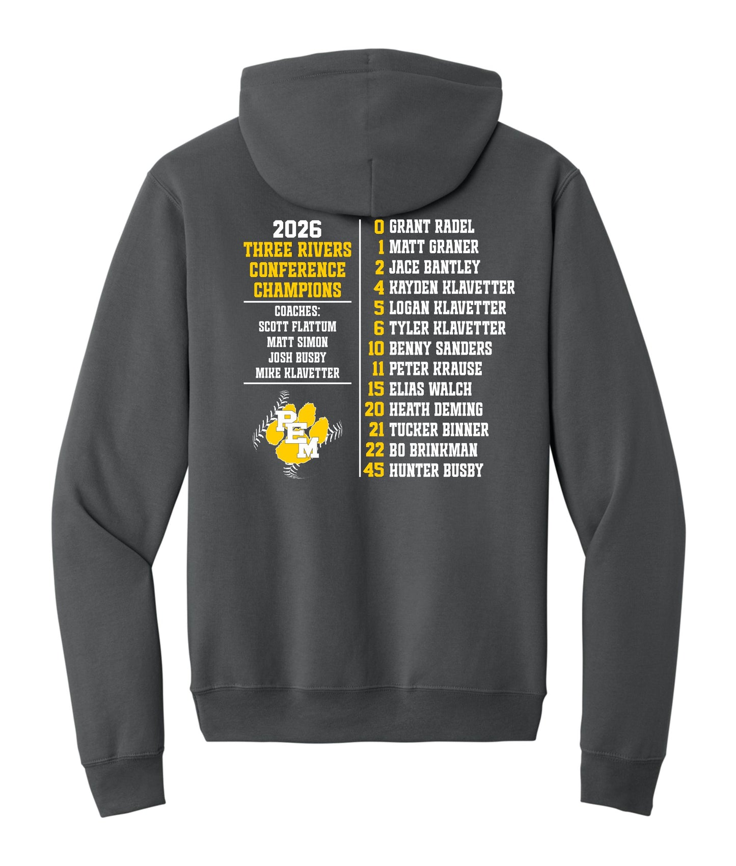 PEM Baseball FAN Conference Champions Hoodie