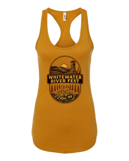 WWRF '26 Women's Racerback Tank - Gold