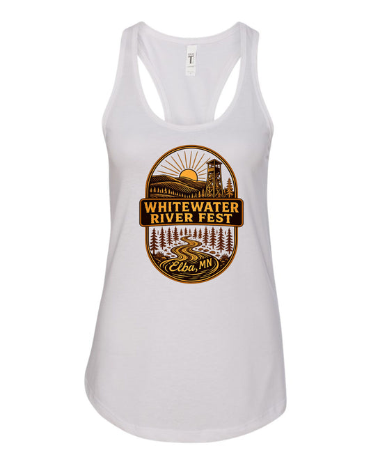 WWRF '26 Women's Racerback Tank - White